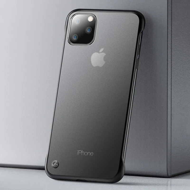 KEYSION безрамный чехол для IPhone 11 Pro Max жесткий прозрачный матовый XS XR X 8 7 6 Plus|Бамперы|