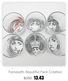 Винтажная свеча подсвечник Fornasetti, керамический держатель для свечей, романтическая Изысканная банка для хранения ювелирных изделий, подарки, украшение для дома и рабочего стола