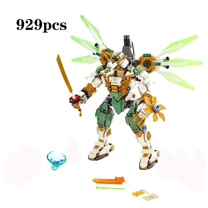 Строительные блоки серии ниндзя Lloyd's Titan Mech совместимы с Lepining ninjagoo 70676 игрушки
