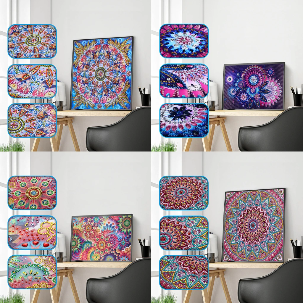 5D алмазная живопись особой формы вышивка сделай сам мандала цветок растения