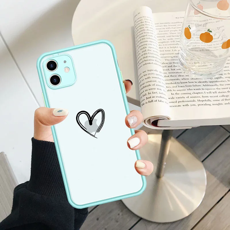 Чехол для телефона IPhone 11 Pro MAX X XR XS 7 8 Plus SE 2020 граффити любовь сердце Мягкий бампер