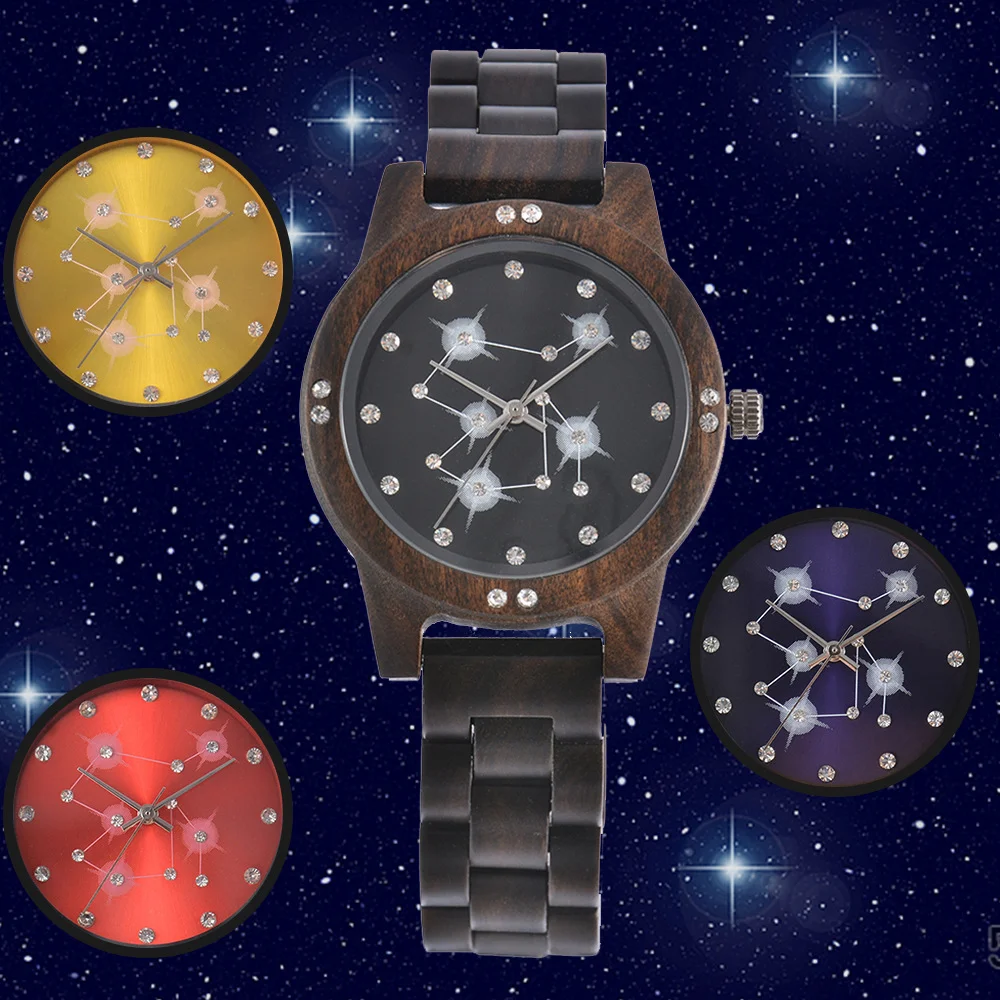 2021 for women New Watch  Starry Sky Ladies Wood Watch Quartz Watch Fashion Trend New Wooden Watch Custom logo watch