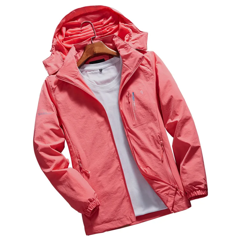 Новая демисезонная Мужская и Женская куртка ветровка для спорта на открытом