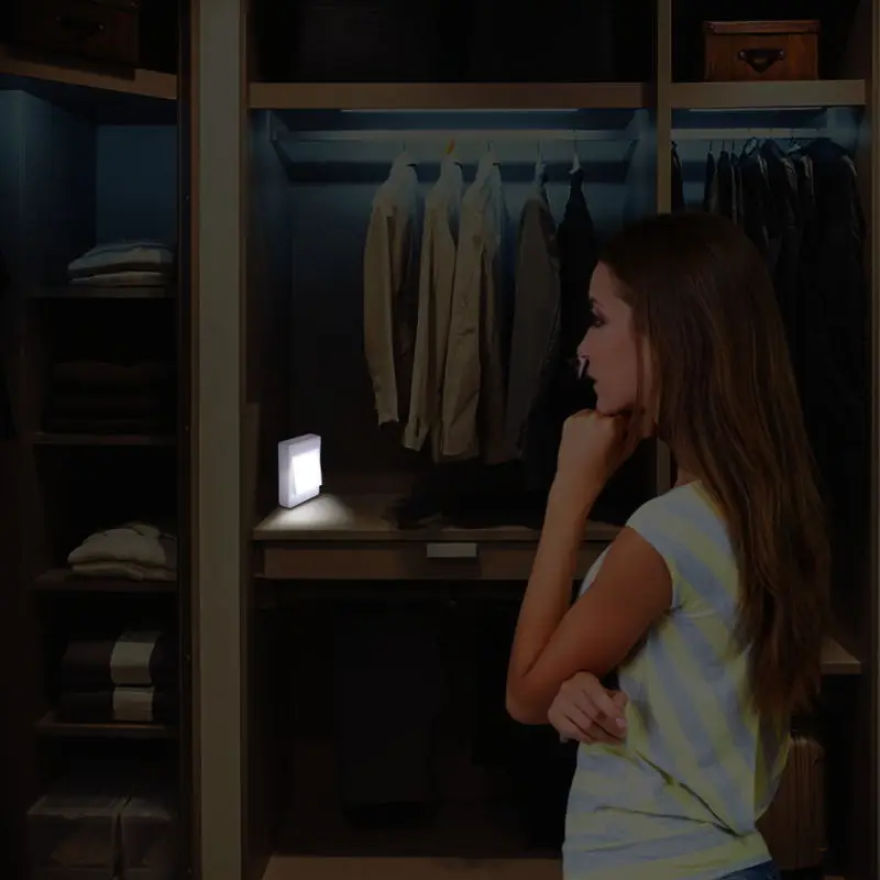 Ультра яркий магнитный мини COB светодиодный настенный светильник Ночной лампа