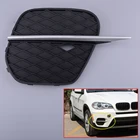 ABS передний правый бампер Нижняя решетка и серебристая формовочная полоса 51117222848 подходит для BMW X5 E70 2011 2012 2013