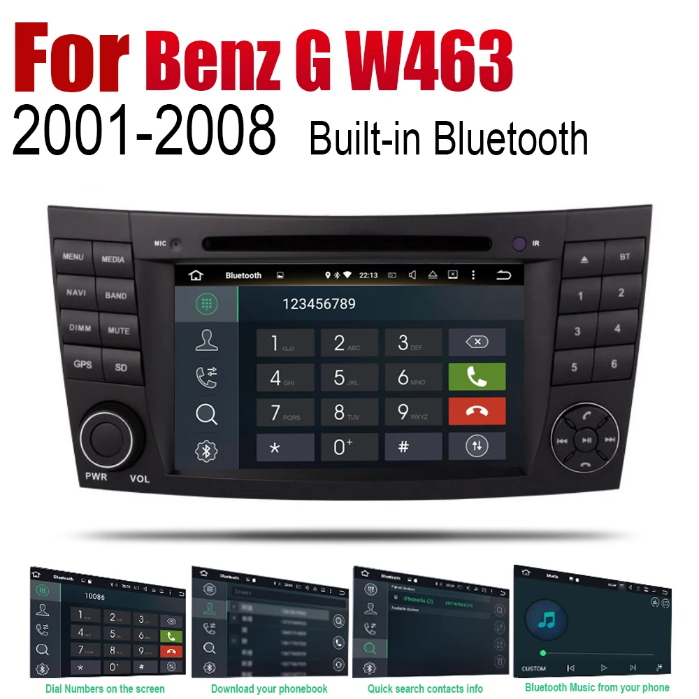 Автомобильный DVD плеер GPS навигация для Mercedes Benz G Class W463 2001 ~ 2008 NTG автомобильный Android