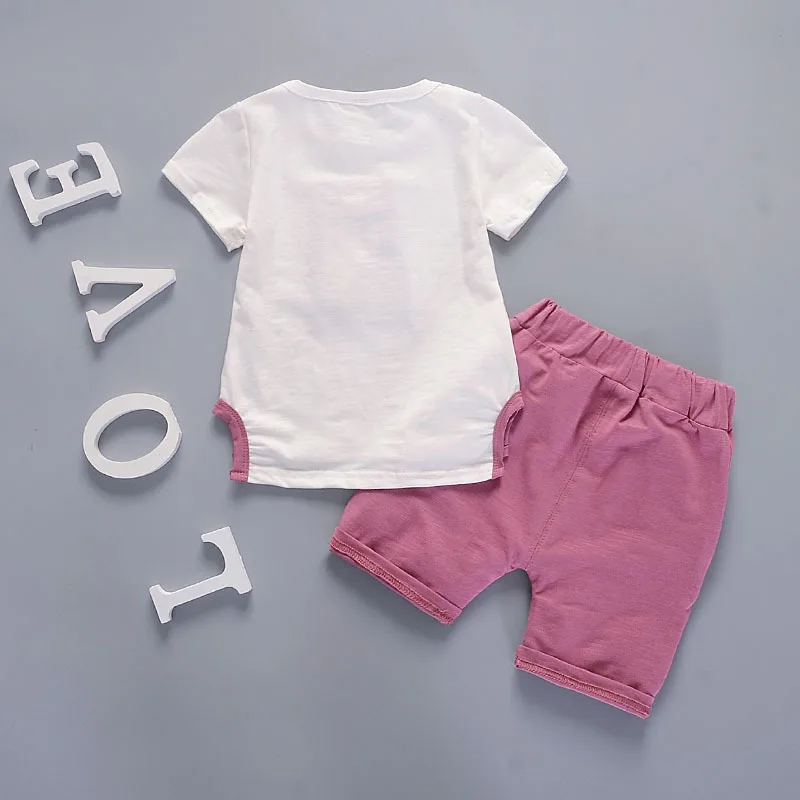 Рождественская Одежда для маленьких мальчиков футболки с короткими рукавами в