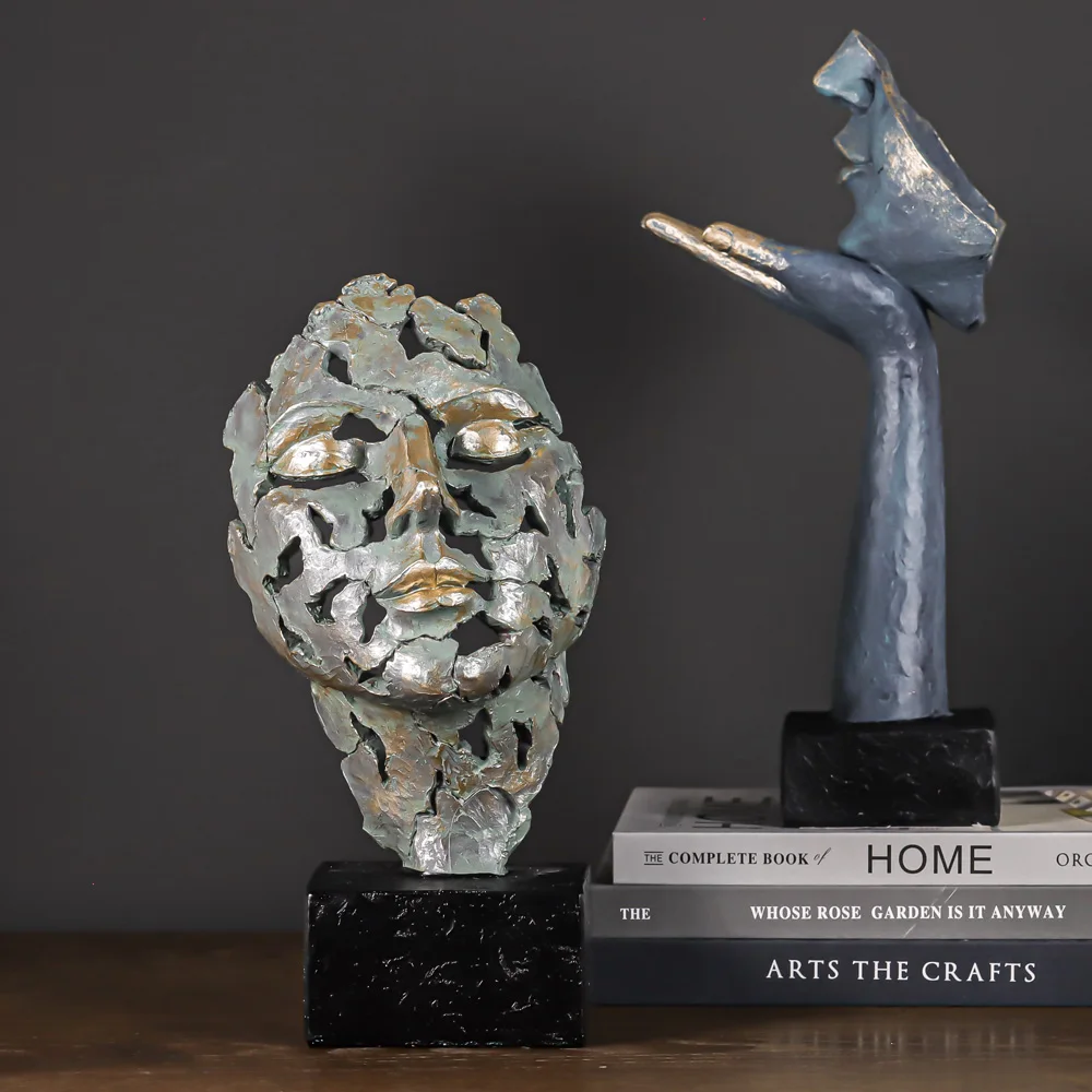 Модная винтажная абстрактная маска для лица скульптуры искусство статуэтка дома