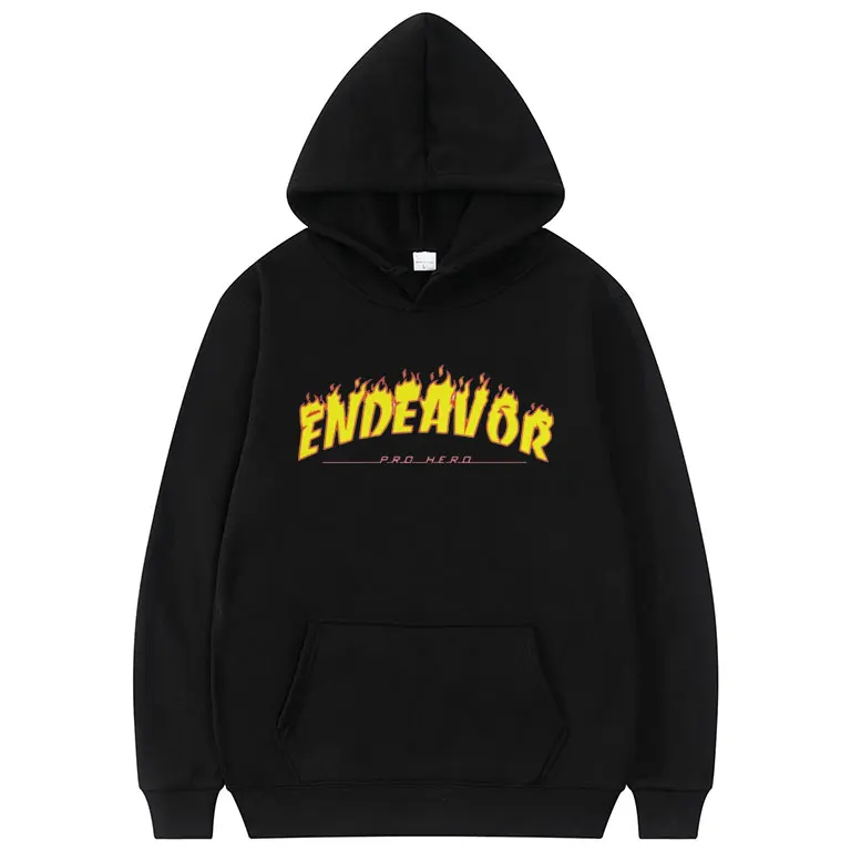 

Endeavor Pro Hero Flame Letter Print Men Women Hoodie Anime Hero Academia Hoodies Sweatshirt Unisex Fashion Harajuku Streetwear