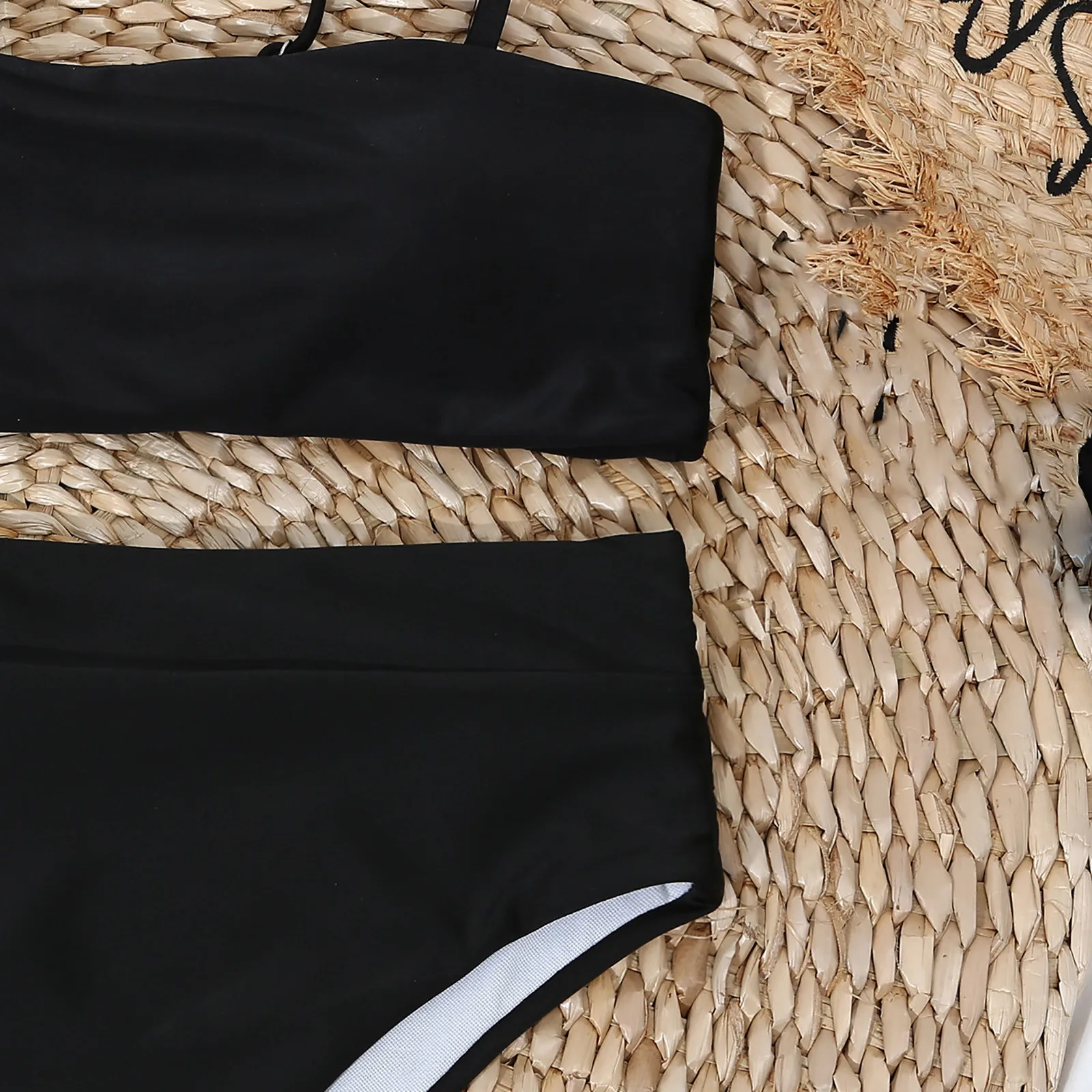 

Bikini swummer swiwear sexy Women's Fashion Bikini Set Swimsuit Two Piece Filled Soild Swimwear Beachwear