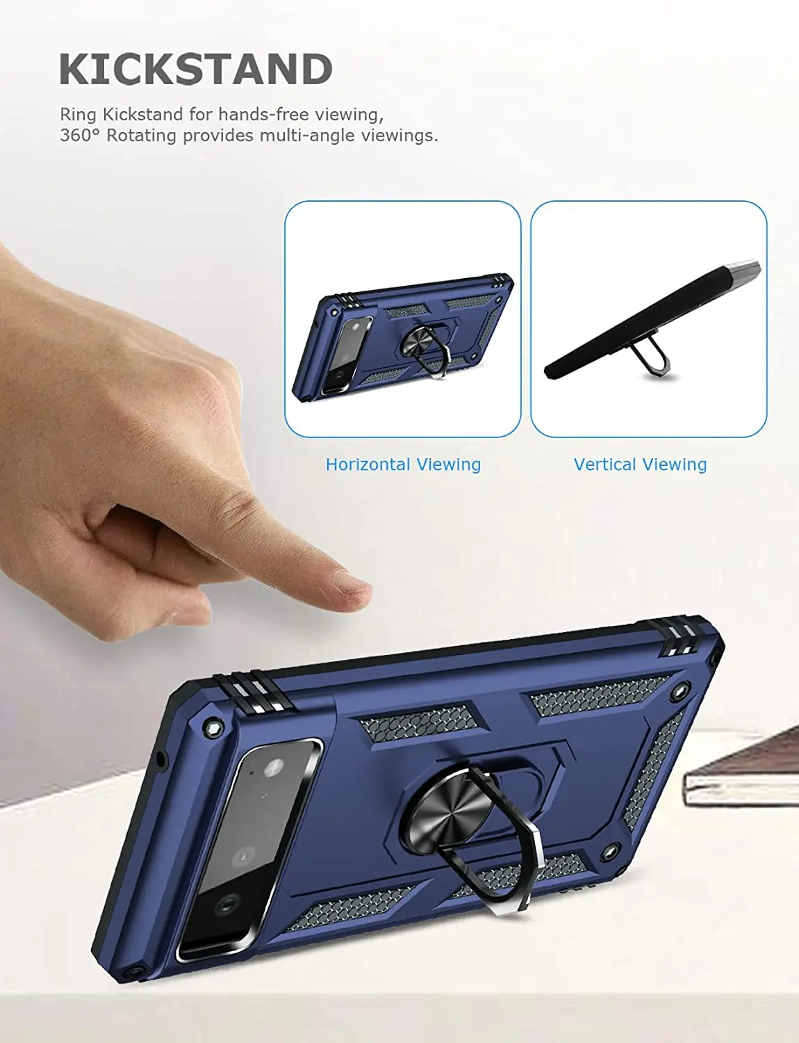 Чехол для телефона Google Pixel 6 Pixel6Pro Pixel6 6Pro 5G кольцо магнитное прочное металлическое