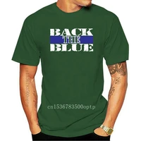 new back the blue t shirt fore law enforcement leo support men print cotton o neck shirts