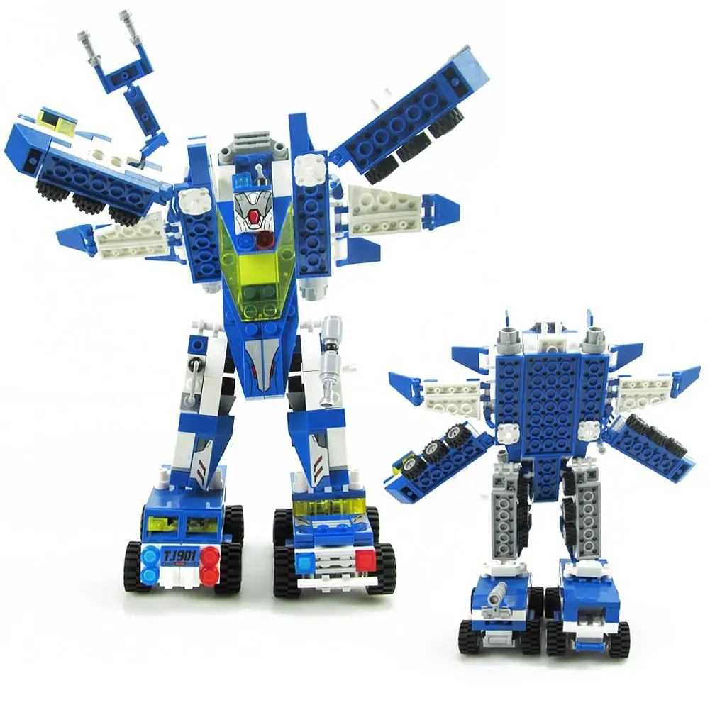 

553pcs/set Transformer Robot Bricks Bricks Figures 6 In 1 Truck Building Block Kits Compatible Children Building Blocks