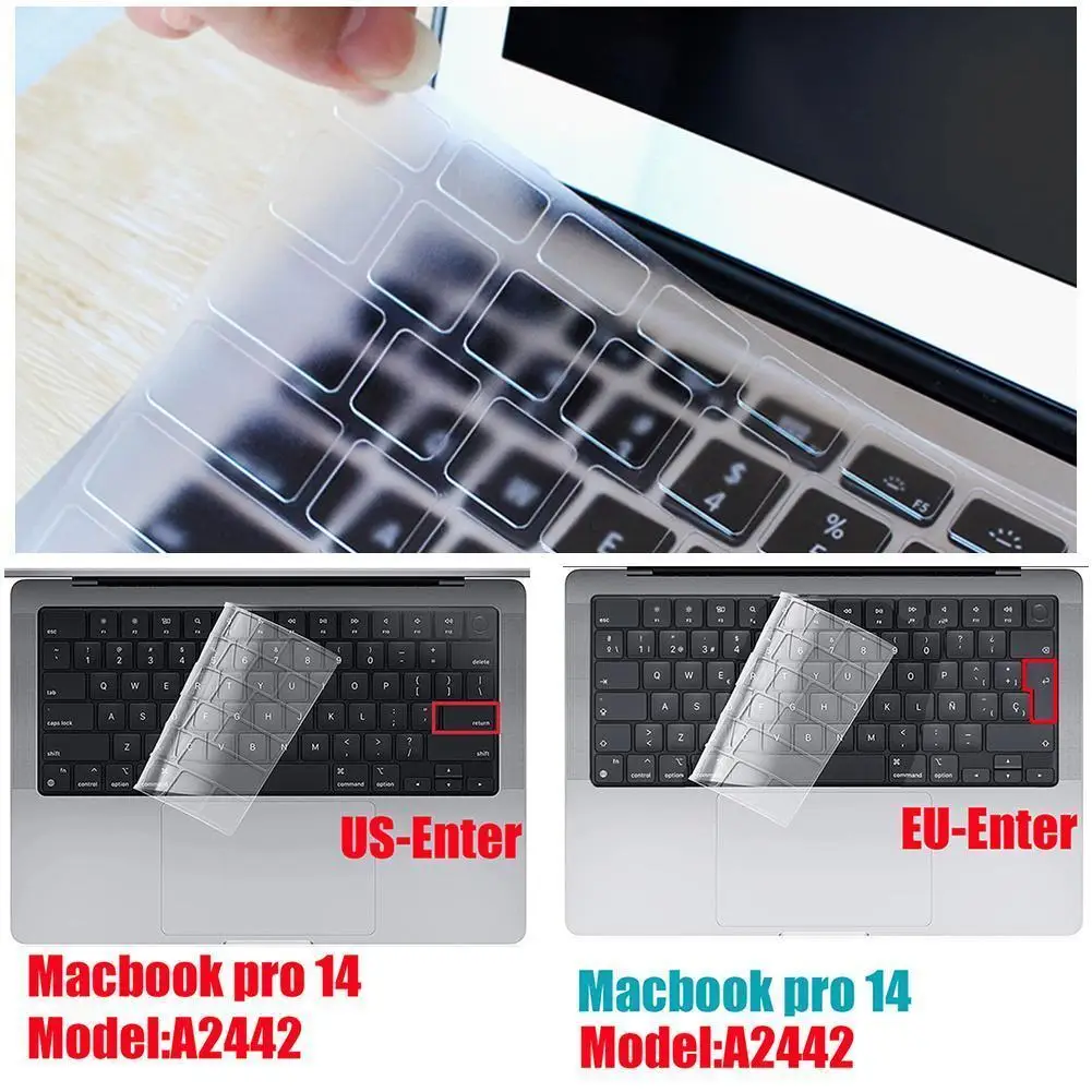 

Transparent TPU Laptop Keyboard Cover Water Proof For Macbook Pro Air 13 Keyboard Protective Film Light And Thin Keyboard C Q2D0