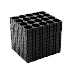 10X18650 аккумулятор 4X5 клетка разделитель растягивающая оболочка упаковка полка для хранения пластиковый тепловой держатель черная полка для хранения
