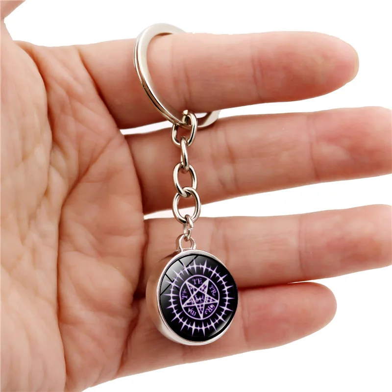 Пентаграмма магический массив Брелоки ювелирные изделия двухсторонний