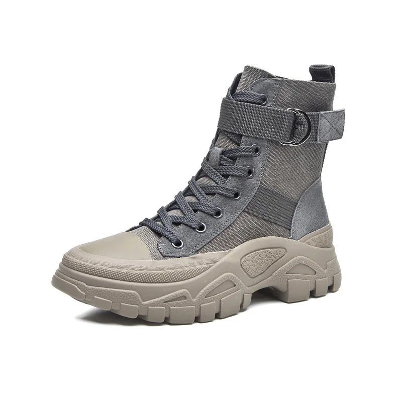 

Martin Boots Women's Summer 2021 New Three-Color Fashion Motorcycle Boots Comfortable and Breathable High-Top Ankle Boots Tide