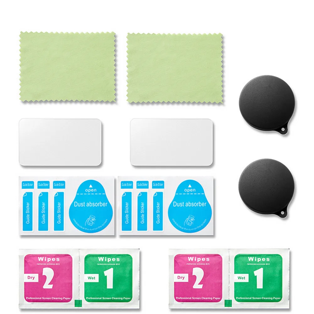 

HD Clear Tempered Glass Film + Lens Cover for GoPro Max Action Camera Screen Protective Film Lens Cover Cap for GoPro Max Camera
