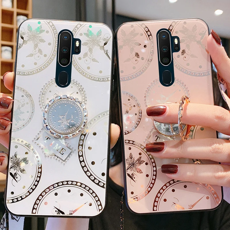 Алмазный блестящий чехол для Xiaomi Redmi Note 8 8T 7 5 redmi 8A mi 9 CC9 Pro A3 Mi10 с кольцом на палец и
