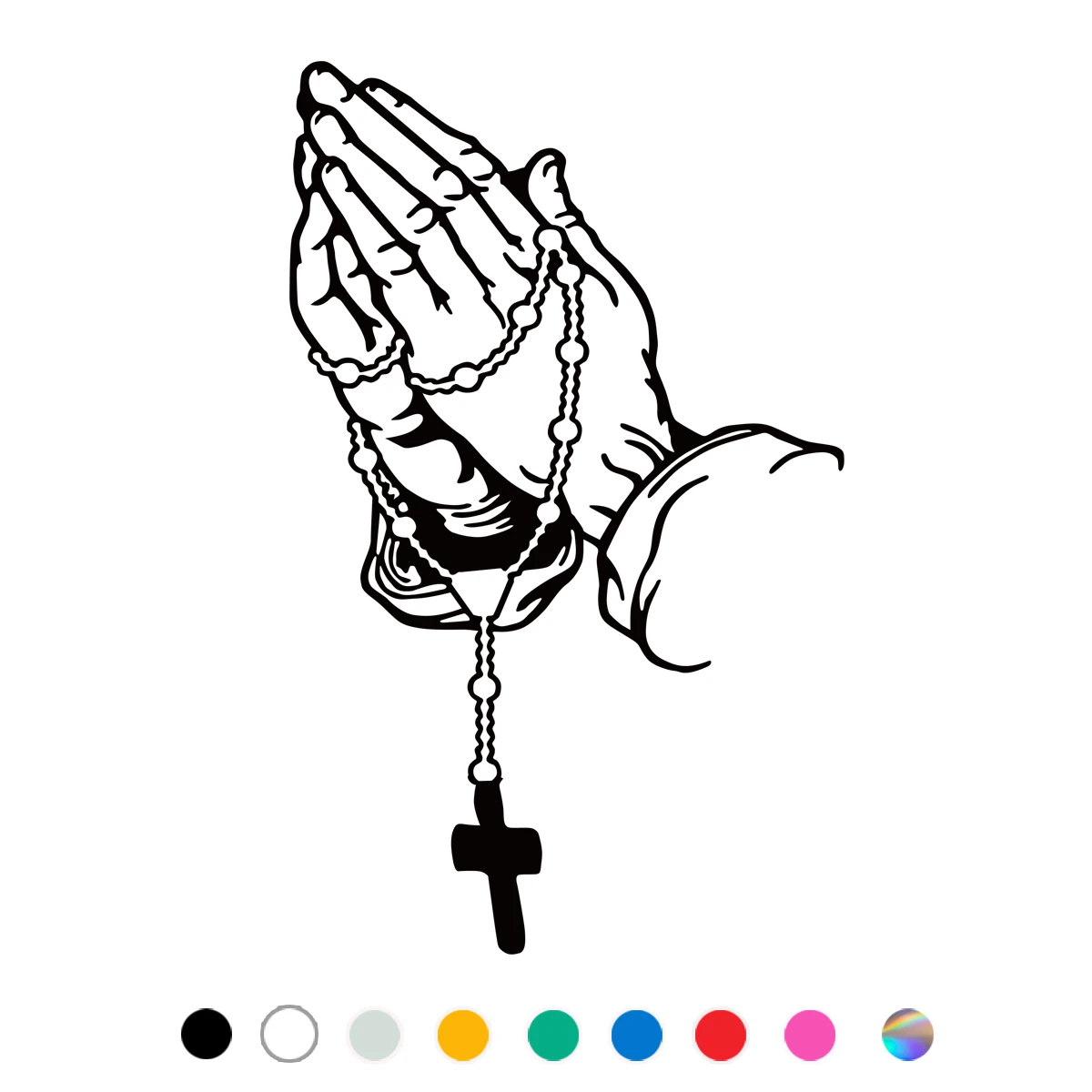 Автомобильная наклейка четки бусины религиозные молитвенные наклейки для