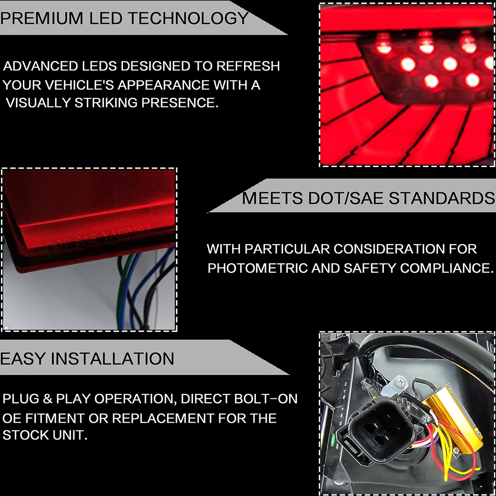 

LED Taillights For Honda Accord 10th 2018-UP Smoked with Dynamicwith Turn Signal Reverse DRL Lights Car Accessories