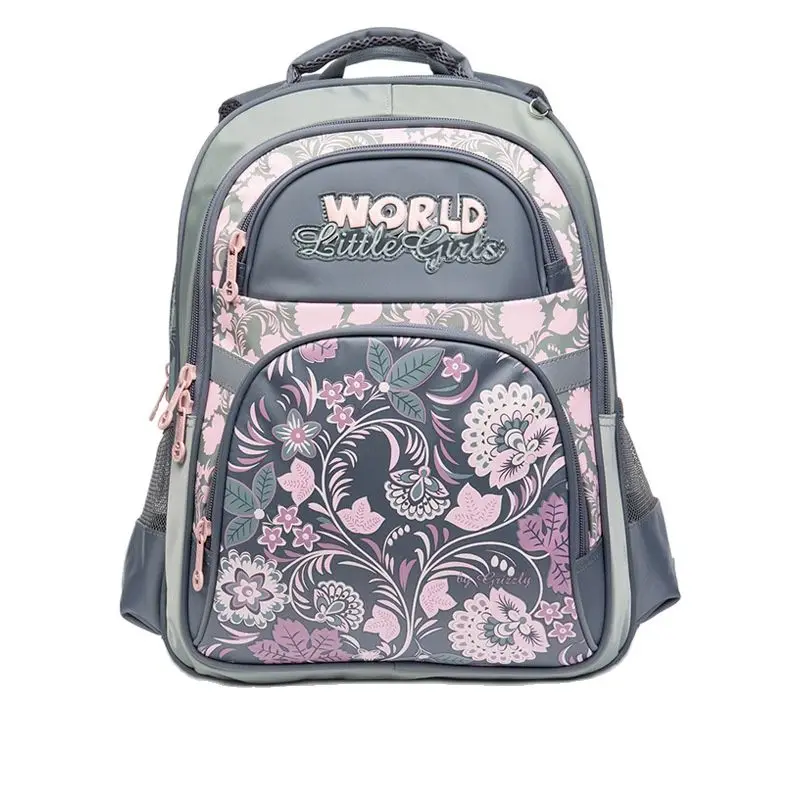 Russia Children School Bags for Girls Nylon Orthopedic Backpack Kids Satchel Grade 1-4 Book Bag School Backpack Mochila Escolar