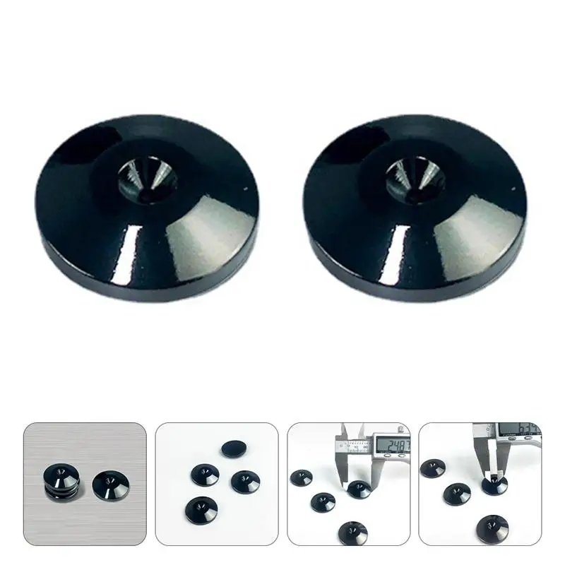 

4PCS Gold Plated Speaker Spike Pad Copper Floor Disc Speaker Base Accessory