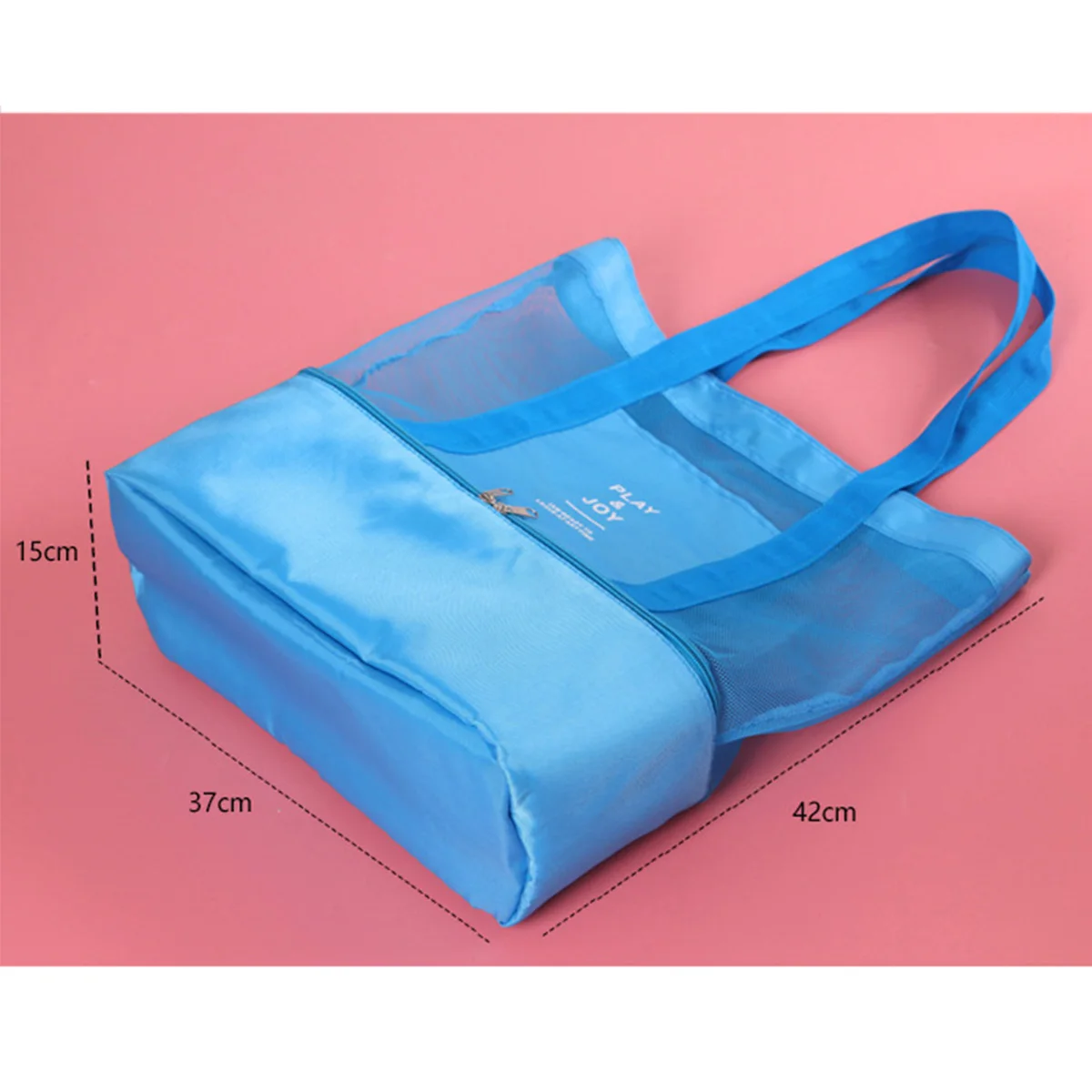 

Portable Insulated Lunch Bag Dual Decker Picnic Tote Box Cooler Food Storage Bag Container Double Compartments Durable Net Nylon