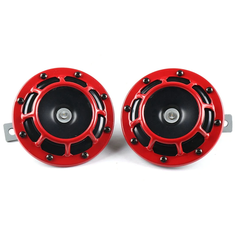 2pcs 110db grille mount twin super tone electric car horn air horn for honda dio af18 car 12v electric pump loud air horn free global shipping