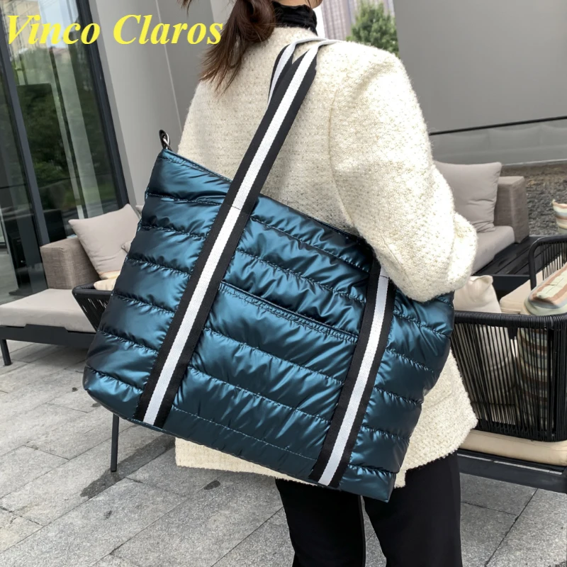 

Luxury Brand Winter Space Bag Large Tote Purse Handbags Designer Shoulder Crossbody Bag Nylon Women Sac A Main Bolsa Big Satchel