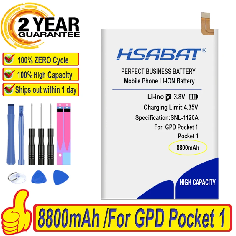 Топ бренд 100% новый 8800mAh 6664107 Аккумулятор для GPD карман 1 батареи + бесплатная gfit |
