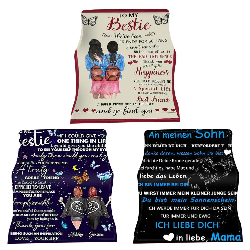 

Одеяло Sister одеяло персонализированное мягкое одеяло удобное теплое Флисовое одеяло с вдохновляющими словами продуманная сестра Би