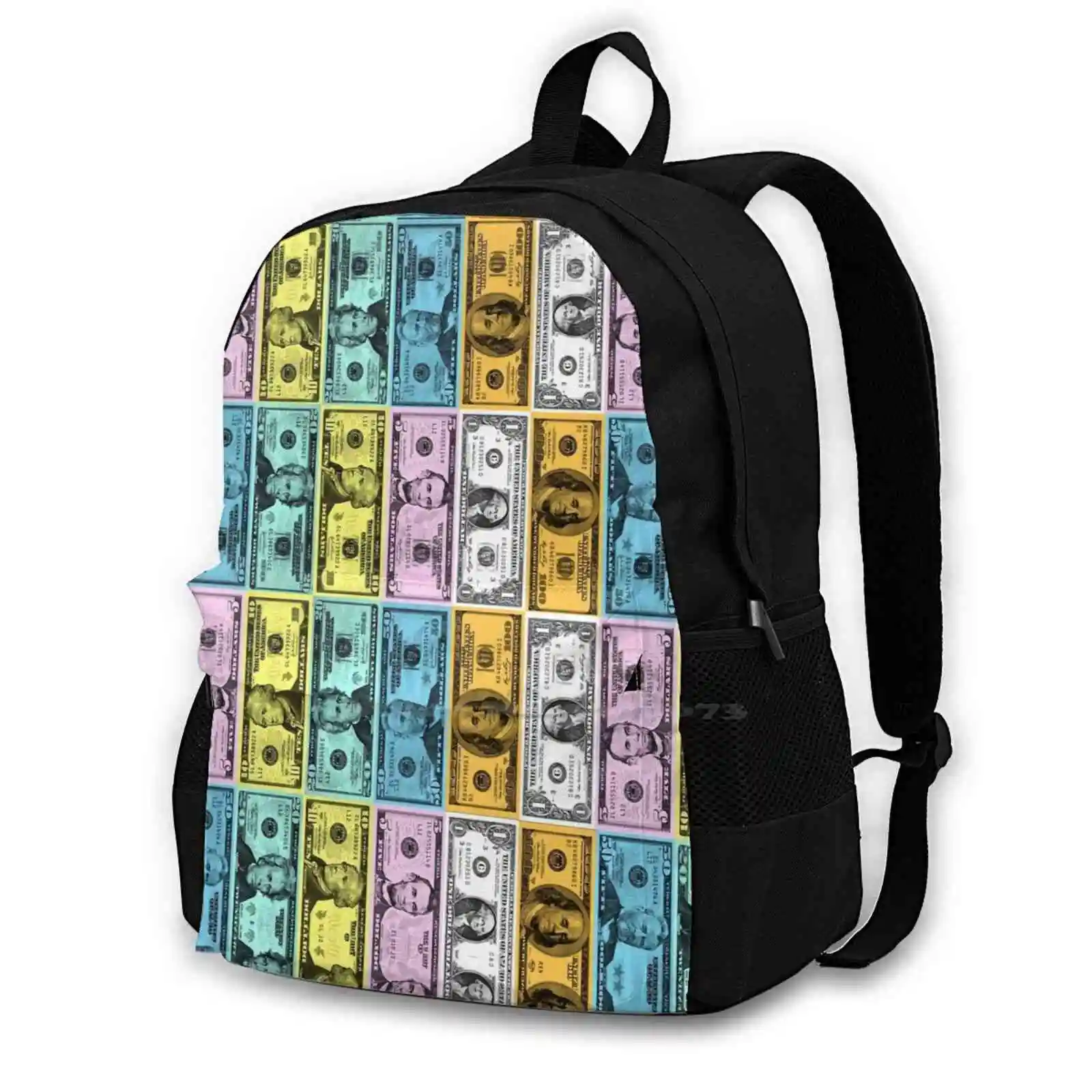 Модный Дорожный рюкзак Plutocracy для денег школьный ранец ноутбука сумка подсветки