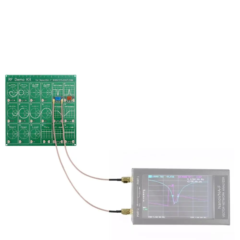 RF Demo Kit NanoVNA тестер доска фильтр аттенюатор для векторный сетевой анализатор