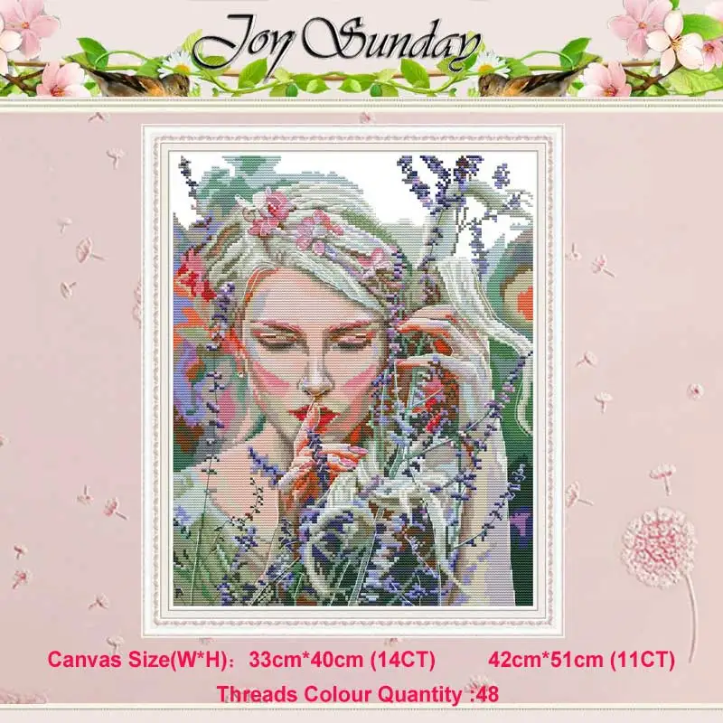 Набор для вышивки крестиком Listen to the quiet beauty счетный 11CT 14CT китайские наборы