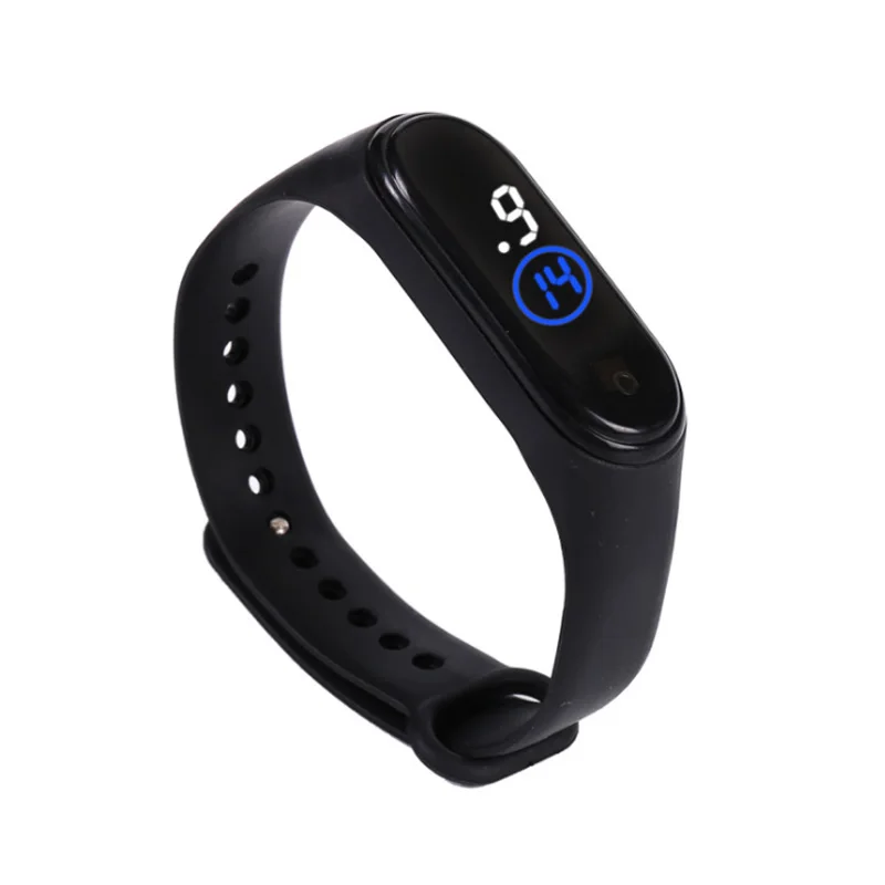 Светодиодные электронные часы модные силиконовые водонепроницаемые сенсорные