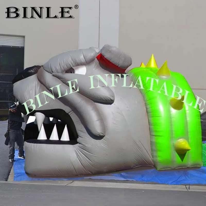 Billig Riesen Maskottchen Cartoon Aufblasbare Bulldog Tunnel Fußball Tunnel Zelt Für Sport Veranstaltungen