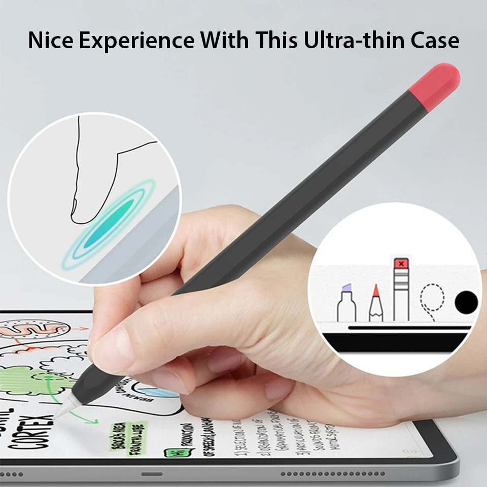 

For Apple Pencil 2 1 Case Silicone Case Thinner for Apple Pencil 1 2 Case Tablet Touch Stylus Pen Protective Cover Pencil cases