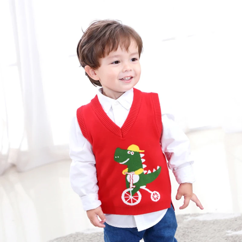 Детский жилет коллекция 2020 года сезон весна вязаный свитер для мальчиков и