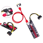 USB 3.0 PCI-e Райзер PCIe PCI Express 1X до 16X расширитель адаптер SATA 15Pin до 6 Pin видеокарта кабель питания для майнинга графического процессора