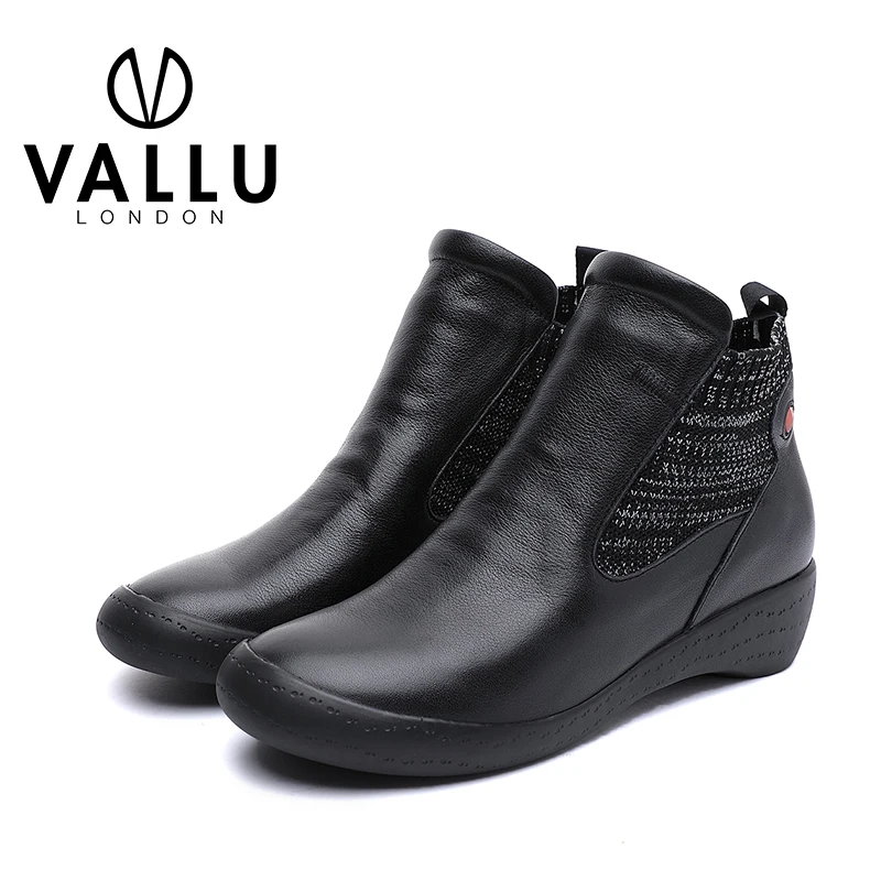 VALLU/ г., зимняя женская обувь ботильоны женские короткие ботинки с круглым носком удобная женская обувь ручной работы из натуральной кожи