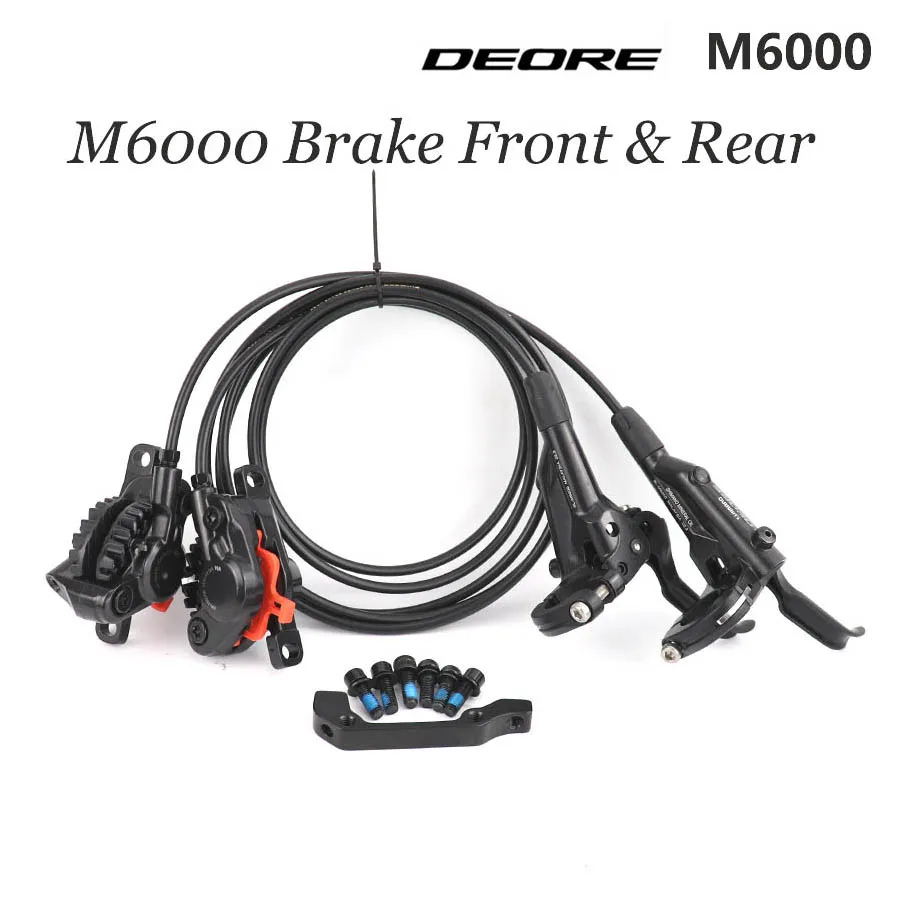 SHIMANO DEORE M6000 тормоз горных велосипедов гидравлическая Дисковый Тормоз MTB BR BL-M6000 DEORE тормоза 800/1500 1000/1700 левый и правый