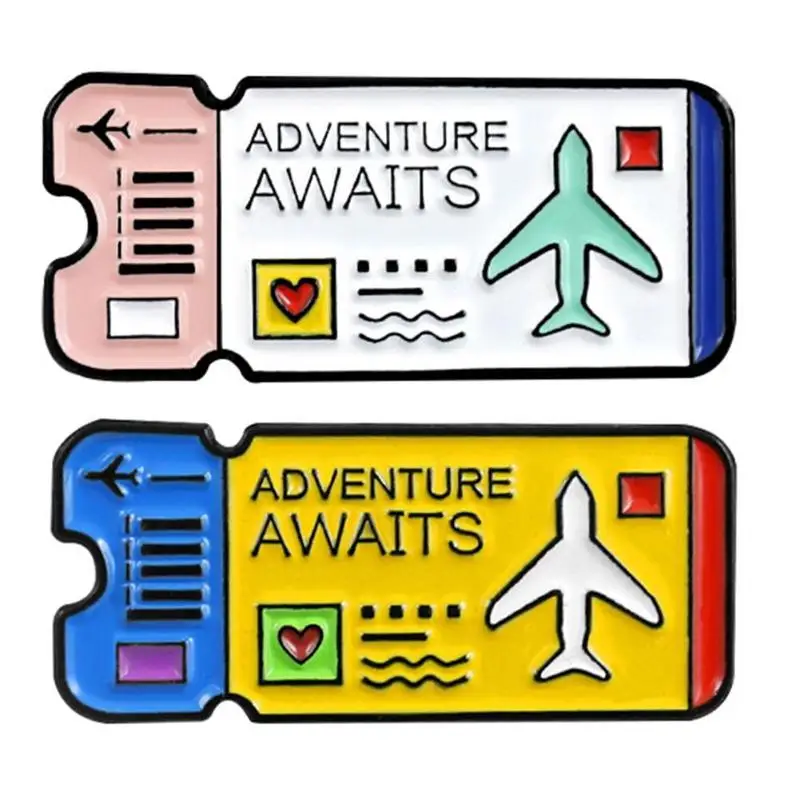 Креативные Значки для билета на самолете брошь унисекс детская креативная