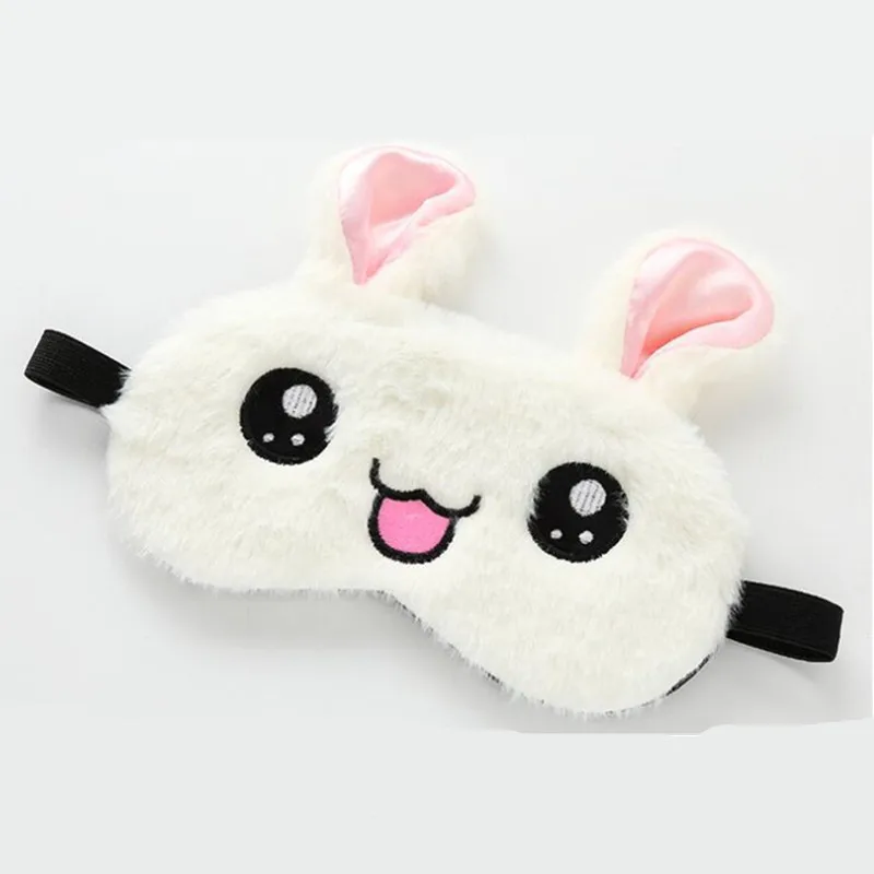 Маска для сна плюшевая в стиле аниме милый детский мультяшный 3D повязка на глаза