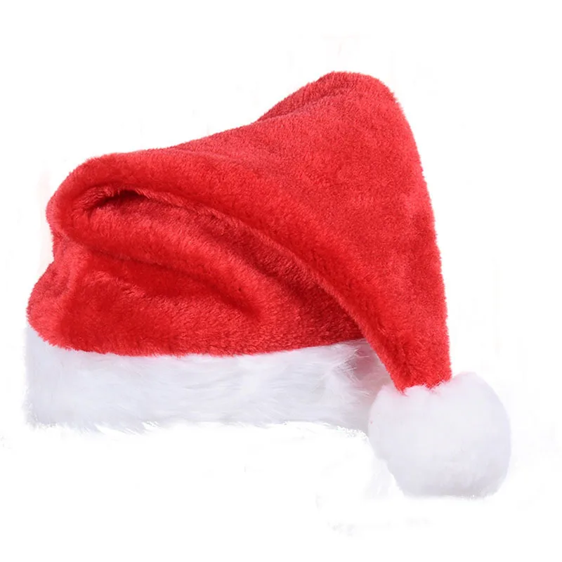 

Christmas Hat Adult Christmas Hat Unisex Velvet Christmas Hat Thickening Suitable For Christmas New Year Holiday Party Supplies