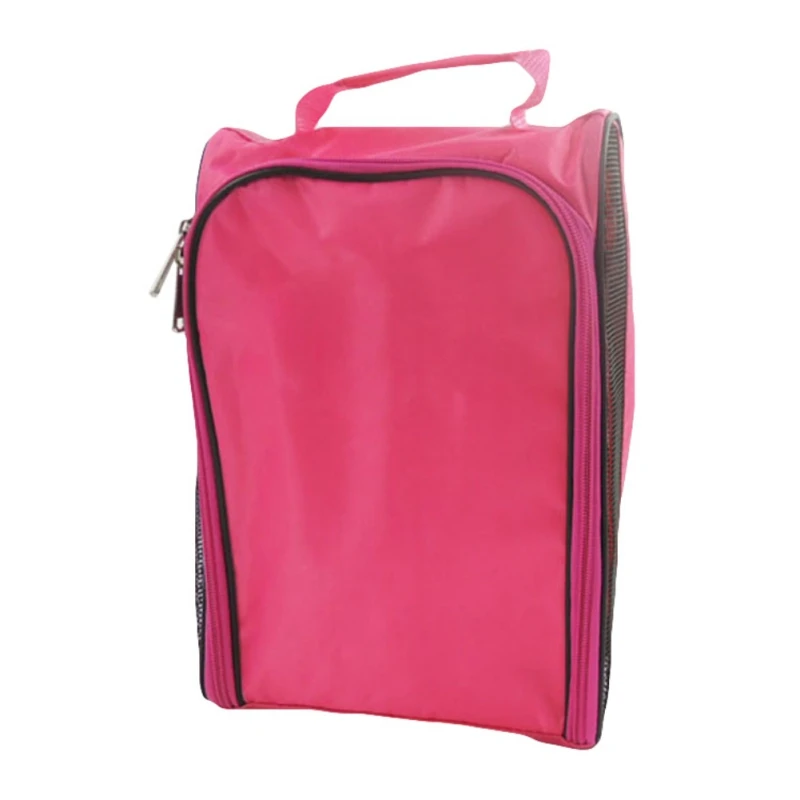 

New Outdoor Sports Golf Shoe Bag Durable Golf Shoe Package Zipper Travel Carrier With Mesh Ventilation Golf Accessory
