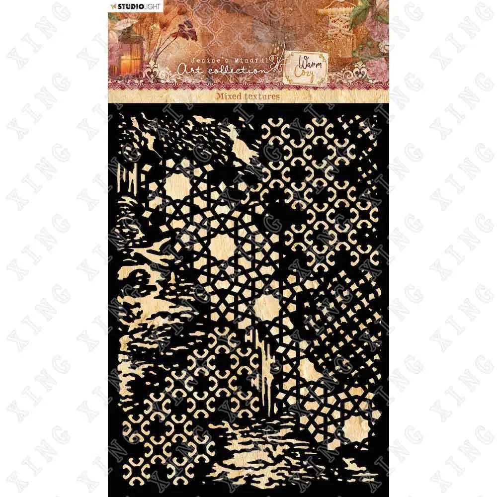 

Hot Sell Arrival New Mixed Textures Airbrush Painting Decor Stencils for Diy Scrapbooking Art Ablum Diary Stamp Crafts Moulds