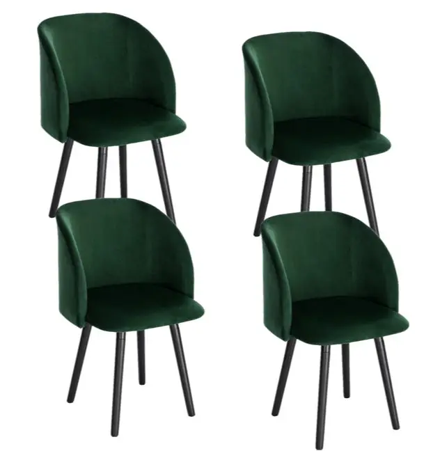 4 шт бархатные стулья для столовой скандинавский Кухня счетчик кресло отдыха