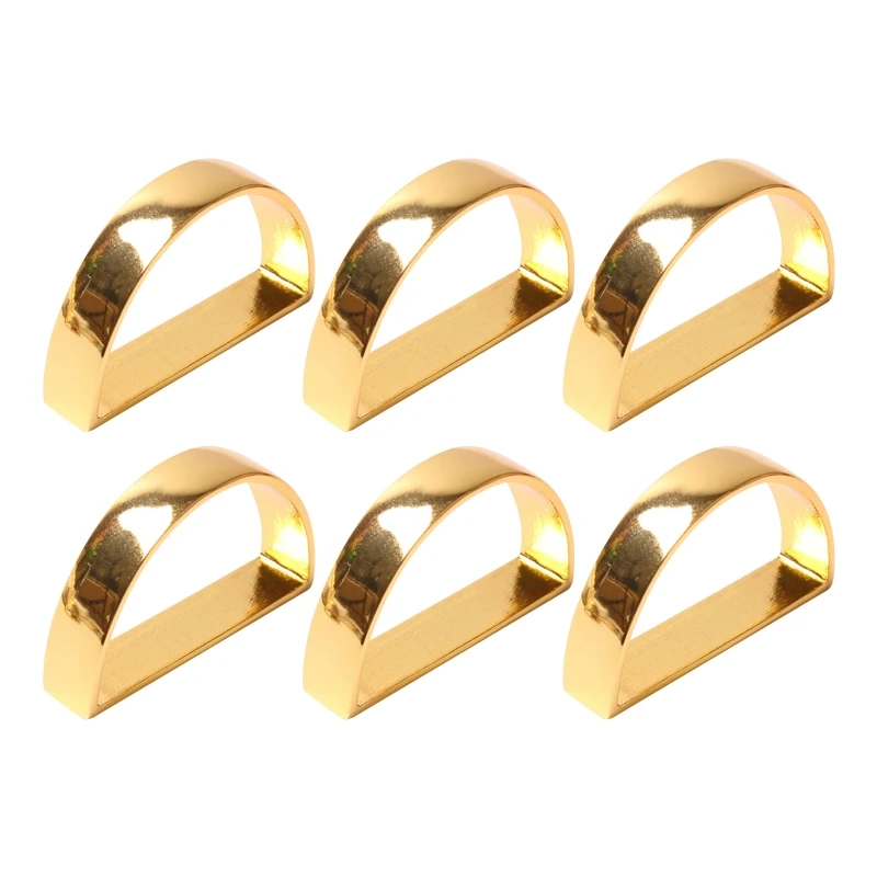 

D Shaped Napkin Rings Buckle Wedding Event Decoration Crafts Home Party Supplies Dinning Table Decoration