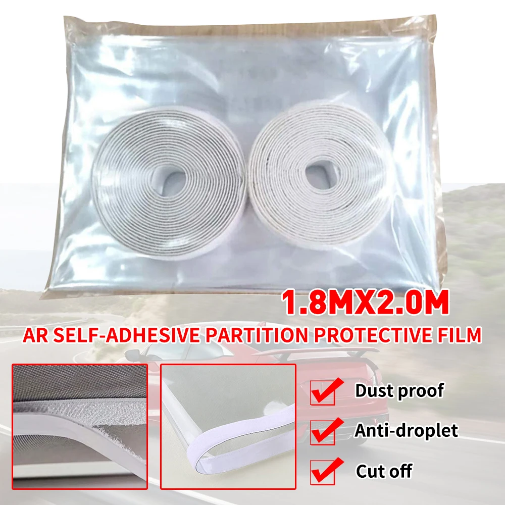 PVC Car Isolation Film Reusable Transparent Protective for BENZ GLA GLC GLE GLS SL SLC SLK AMG GT (size 1.8*2.0m) | Автомобили и